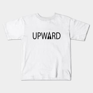 Upward typographic logo design Kids T-Shirt